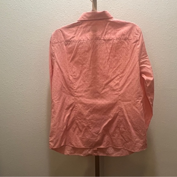 Hawes & Curtis (Size US 12)Pink & Pink Polka Dot Button Down Shirt fitted - Picture 6 of 6